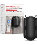 Curtain Automation Motor For Smart Home With Wireless App And Auto Timer Control, Installs In 30 Seconds Without Tools, Black