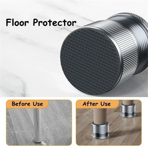 Adjustable Metal Furniture Leg Boosters 10 Pack Leveling Feet For Sofas Tables Cabinets Heavy Duty Floor Protectors With Threaded Design