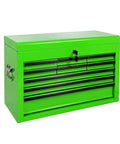 Heavy Duty 24 Inch Metal Tool Chest With Nine Ball Bearing Drawers Eva Lined Organizers Smooth As Silk Glides in green