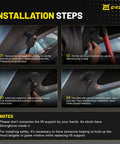 Installation steps for Two Pack Front Hood Lift Supports For Dodge Ram 1500 2500 3500 4500 5500 Gas Spring Shocks Struts Replacement And Upgrade