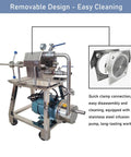 Heavy Duty Plate And Frame Filter Press Machine For Clarifying Peanut Soybean Oil, Stainless Steel 10 Layer Disc Setup, easy cleaning design