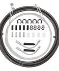 Bike Brake Cable Housing Kit With Complete 5mm Brake Line Set 2.5m, Dual Tip Noodles, End Caps And Guides For MTB Mountain Bikes And Road Bikes.