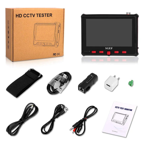 5 Inch Wrist CCTV Tester For Analog Cameras 4 In 1 Hybrid Tester With Auto PAL NTSC Coaxial AHD CVI TVI CVBS Support Portable Monitor For CCTV Installation And Troubleshooting