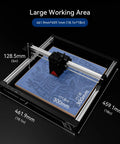 Swift 12W Laser Engraver And Cutter For Wood Metal Dark Acrylic With Pro Grade 0.06x0.08mm Precision showing 300x300mm working area