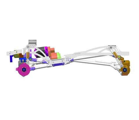 Double Bent Front And 90mm Rear Link Set For Axial SCX24 Deadbolt Crawler Beef Up Ground Clearance Titanium Alloy Or Aluminum Upgrade