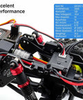3500KV Outrunner Brushless Motor With 25A ESC for RC Crawlers One Eighteenth And One Twenty Fourth Scale Waterproof Dustproof Sensorless Upgrade Kit showing mounted motor and wiring details