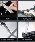 EDC Keychain Multitool 10 In 1 Mini Pocket Knife With Needlenose Pliers And Scissors Everyday Carry Gadget showing tools in action