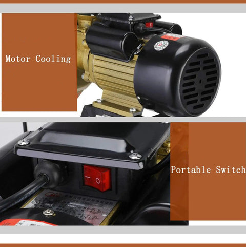 Detailed view of motor cooling and portable switch on High Power 3500W Grain Mill Grinder For Dry And Wet Grinding