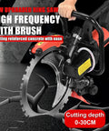 Big 16 Inch Electric Concrete Saw With 3200W Motor, Heavy Duty Circular Cutter For Deep Wall Breaks In Bricks Rebar And Stone, 11.8 Inch Cutting Depth Power Tool with reinforced concrete cutting capability.