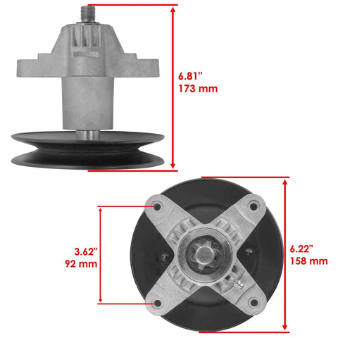 Upgrade Your MTD LT542H With This Hot Deal 42 Inch Replacement Spindle Idler Pulley And Blade Belt Kit For 2005-2006 Models Perfect Fix For Worn Clutches And Drivetrain Service To Get Your Cutin Top Shape ASAP. 42-inch mower deck pulley
