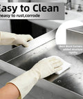 Cleaning 32 By 30 By 2.5 Inch Heavy Duty 304 Stainless Steel Washing Machine Pan With Drain Hole and Hose Adapter