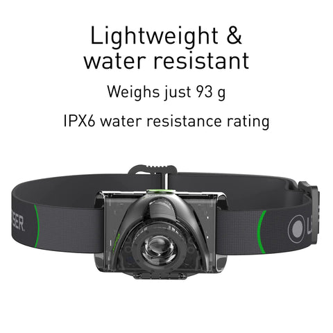 Rechargeable Lightweight Headlamp With 200 Lumen Output For Outdoor Adventures, featuring advanced focus system, IPX6 rating