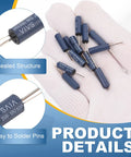 24 Pack SW 18010P Vibration Sensors High Sensitivity Motion Activated Switch For Electronic Circuits 24V 0.2mA Ideal For Arduino Projects And Anti Theft Gear Blue, sealed blue sensor with solder pins
