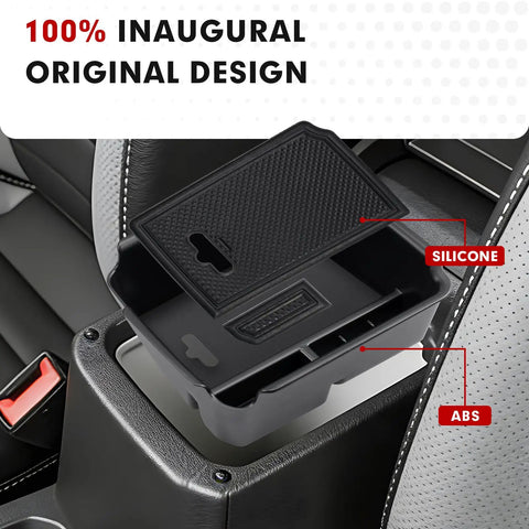 Center Console Organizer For Taos And Tiguan 2022 To 2026 And 2018 To 2024 Daily Driver Must Have Armrest Storage Box with insert
