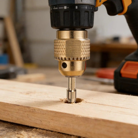 Ultimate 11 Pc Replacement Drill Chuck Collet Set With Copper Nuts Mini Bits High Rotary Tool Parts Heavy Duty 8mm Tail Universal Fit Upgrade using drill on wood.
