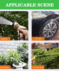 Heavy Duty Stainless Steel Hose Reel Cart With Wall Mount And Forty Meter Irrigation Pipe Built Tough For Backyard Tasks in use for irrigation, car wash, watering flowers, and cleaning floor.