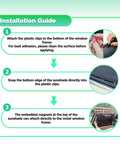 Installation guide for Rear Window Shades For Toyota 4Runner 2011-2023 showing steps to attach breathable mesh privacy screens.