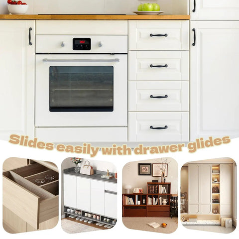 30 Pack L Shape Tack In Drawer Buffer Stops And Slide Stoppers With Anti Rust Nails deliver smooth sliding action in kitchen cabinets.