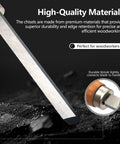 Pro Grade Woodturning Tools Kit With Eight Badass Heavy Duty Lathe Chisels including a high-quality chisel with a wooden handle.