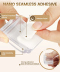 Six Piece Clear Silicone Door Stoppers And Wall Bumper Shields With Heavy Duty Peel And Stick Backing for easy application.