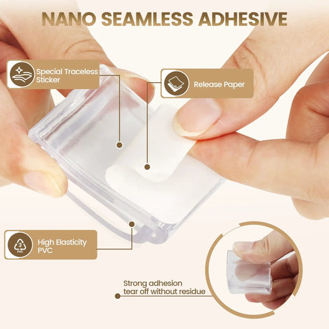 Six Piece Clear Silicone Door Stoppers And Wall Bumper Shields With Heavy Duty Peel And Stick Backing for easy application.