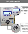 LCD screen for 8X16 Mini Metal Lathe showing spindle speed controls for precision turning, Zero Fuss Operation On This 8X16 Mini Metal Lathe Features A Quiet Gearless Drive And Snap Switch Metric Inch Dialing Perfect For Weekend Hustlers Knocking Out Custom Parts 1100W Benchtop Mill 110V.