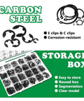 330 Piece Carbon Steel EC Type Snap Rings Set With 24 Sizes Shaft And Hole Retaining Rings Spring Circlips Kit For Mechanical Repair And Auto Parts Fixing, assorted rings in storage box