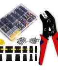800Pcs 50Set Waterproof Automotive Electrical Wire Connector Kit With 1 To 6 Pin Connectors And Ratchet Crimping Tool