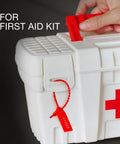 50 Numbered Fire Extinguisher Tamper Seals With Pull Tight Security Ties Self Locking Disposable Tags Red 250 mm Length For Easy Gear Tracking And Inspections sealing a first aid kit