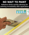 Delicate Surface Painters Tape With PaintBlock Technology For Clean Lines On Fresh Paint Pro Grade DIY Friendly 1.5 Inch Wide