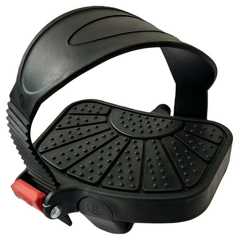 Beefed Up Anti Slip Exercise Bike Pedals With Nine Sixteenth Inch And One Half Inch Spindles Adjustable Straps Fits Peloton