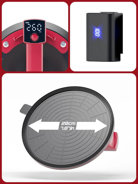 Close-up of display and battery of 4x3000mAh Electric Suction Cup Lifter With 570lbs Max Load Capacity Heavy Duty Vacuum Tool.
