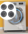 8 Pack Slip Shockproof Foot Pads For Washing Machines And Refrigerators Heightening Stabilizer Mats shown on washing machine