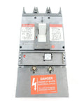 Pro Grade Heavy Duty Three Pole Six Hundred Amp Circuit Breaker Featuring Spectra Rms Series with warning label and specifications visible.