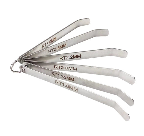 Ultimate Universal Valve Clearance Adjustment Ruler For Family Cars 1-3.25 Mm Durable Tool Kit That Handles Minor Daily Engine Fixes And Keeps Your Vehicle Running Smooth Without Wasting Time At The Shop. stainless steel valve clearance ruler set, 1.0-3.0mm