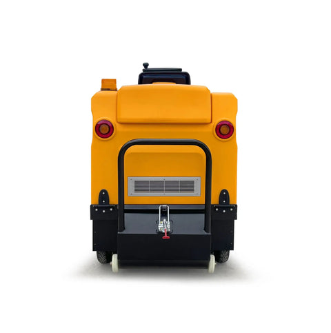 Heavy Duty Ride On Floor Sweeper For Warehouse Cleaning With 107K Sq Ft Per Hour Efficiency. Super Effective Industrial Cleaning Machine For Factories Streets And Large Area Maintenance Tasks Today