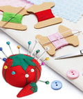 Ultimate 140 Piece Sewing Tool Set With Tomato Pin Cushion Glass Ball Head Pins Self Threading Needles For DIY Crafters