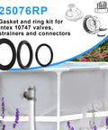 12 Piece Pool Hose Washer And Ring Replacement Kit with O-rings and washers for Intex pool seal plunger valve, gasket 10262