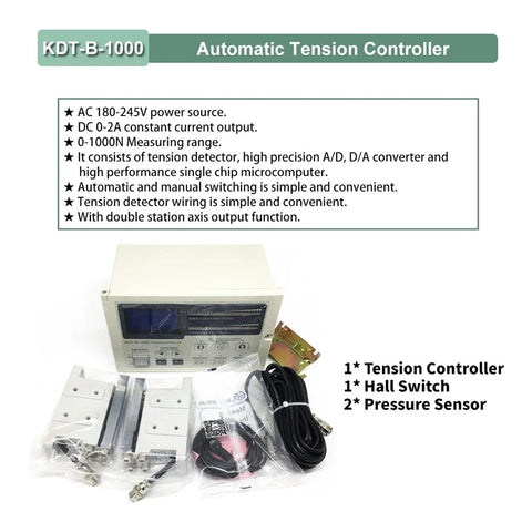 Thin Magnetic Powder Brake Tension Controller Kit For Unwinding With Hollow Shaft 1500 RPM DC24V 0.3 To 100 Nm Torque Range And 0.3 To 10 Kg Load Bag Machine Brake Only