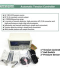 Thin Magnetic Powder Brake Heavy Duty Tension Controller Kit For Unwinding Spools 1500RPM display with accessories