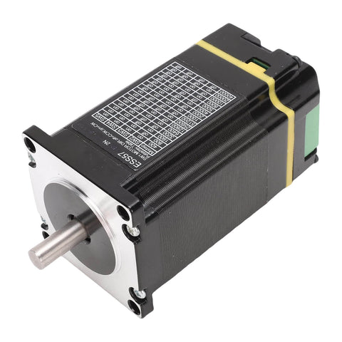 Front view of Integrated Servo Stepper Motor With Closed Loop Controller And Driver, Pro Grade 2Nm Torque, 0-3000 RPM, 1000 Lines Encoder