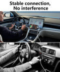 Driver using USB A To USB C Car Charger Cable For iPhone 17 16 15 Seamless CarPlay Connection in vehicle