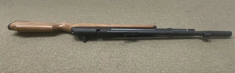 Side view of Powerful.177 Cal PCP Air Rifle With 3500 PSI Tank For Target Practice and Plinking, wooden stock