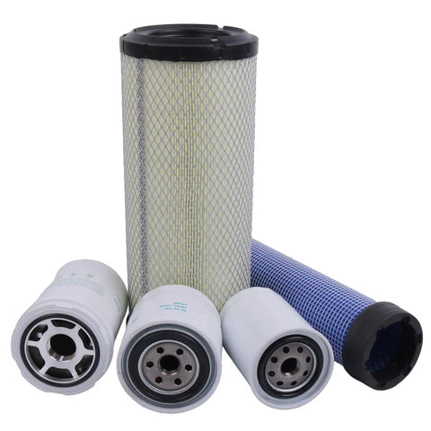 Maintenance Filter Kit For Kubota SVL75 And SVL75-2 HST Loaders SN 26157 And Below With Oil Filter, Hydraulic Filter, Fuel Filter