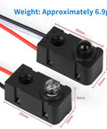 2Pcs Pro Grade IR Break Beam Sensor Through Beam Photoelectric Switch 5mm LED Counting Module With 30cm Cable and Weight