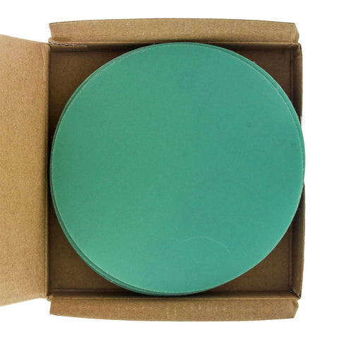 Premium 5 Inch Green Film Sanding Discs 600 Grit With Hook And Loop Backing Pack Of 50 For DA Sanders Finishing Sandpaper