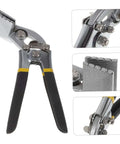 Manual Metal Bender Tool For Bending And Flattening Sheet Metal With Straight Jaw Hand Seamer Grip, non-slip handle