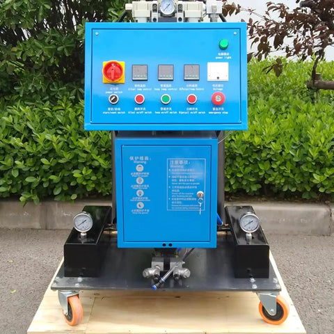 Professional Polyurethane Spraying Tool For Furniture Finishing Precision Industrial Coating Equipment, blue control unit.