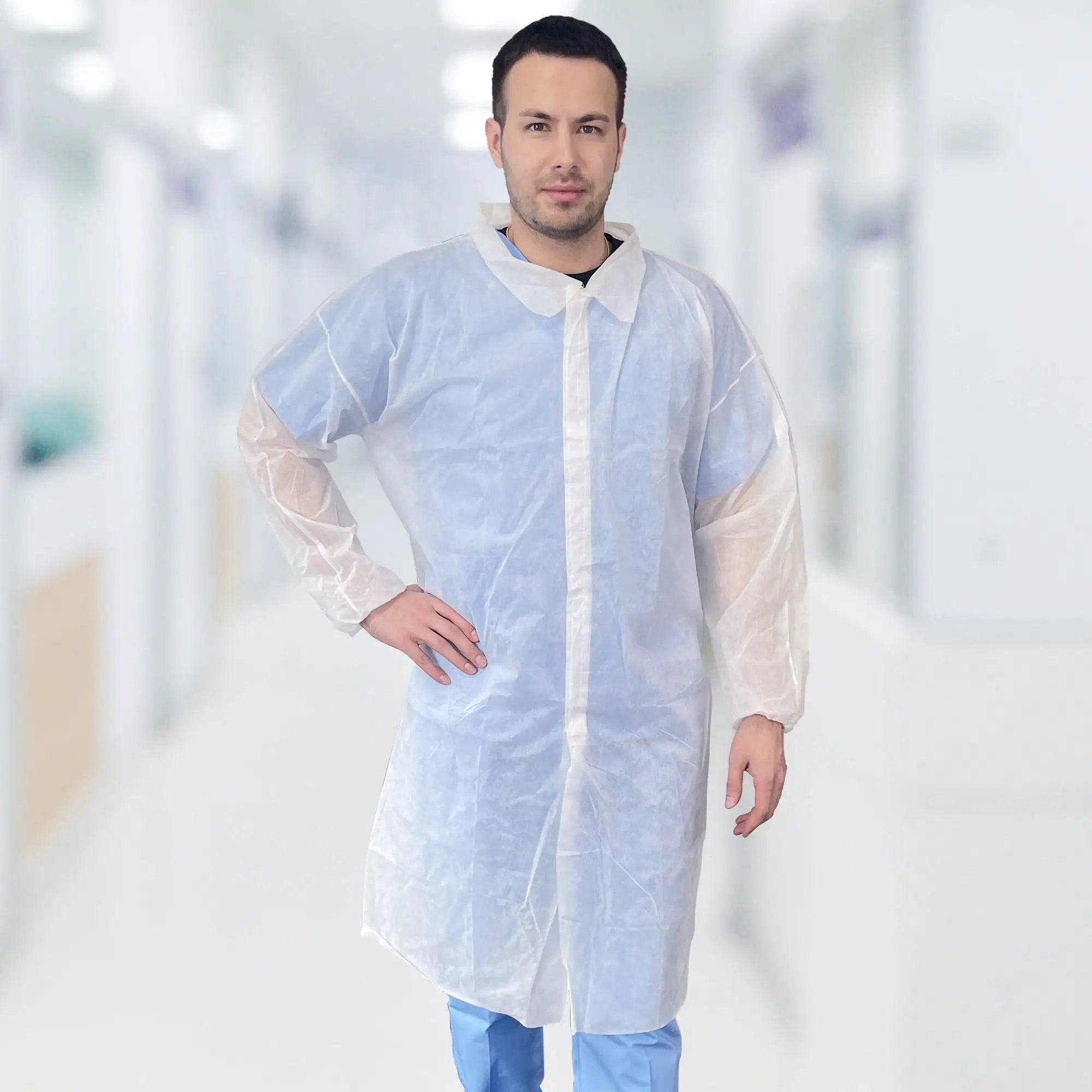 Disposable Lab Coats | Medium White 10 Pack ✓