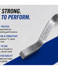 Pro Grade Rock Solid 5/8 Inch V Bar Jointer Crafted From Heavy Duty Tempered Steel For Razor Sharp Mortar Lines And Slick Bricklaying Performance Daily showing heat-treated design.